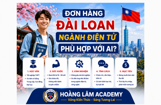 Đơn hàng Đài Loan ngành điện tử phù hợp với ai?