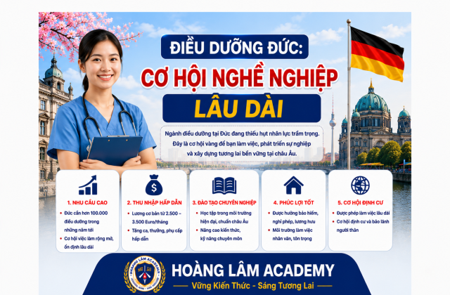 Điều dưỡng Đức: cơ hội nghề nghiệp lâu dài