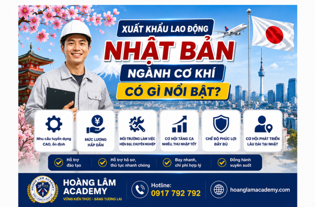 Xuất khẩu lao động Nhật Bản ngành cơ khí có gì nổi bật?