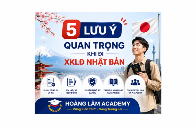 5 lưu ý quan trọng khi đi XKLĐ Nhật Bản